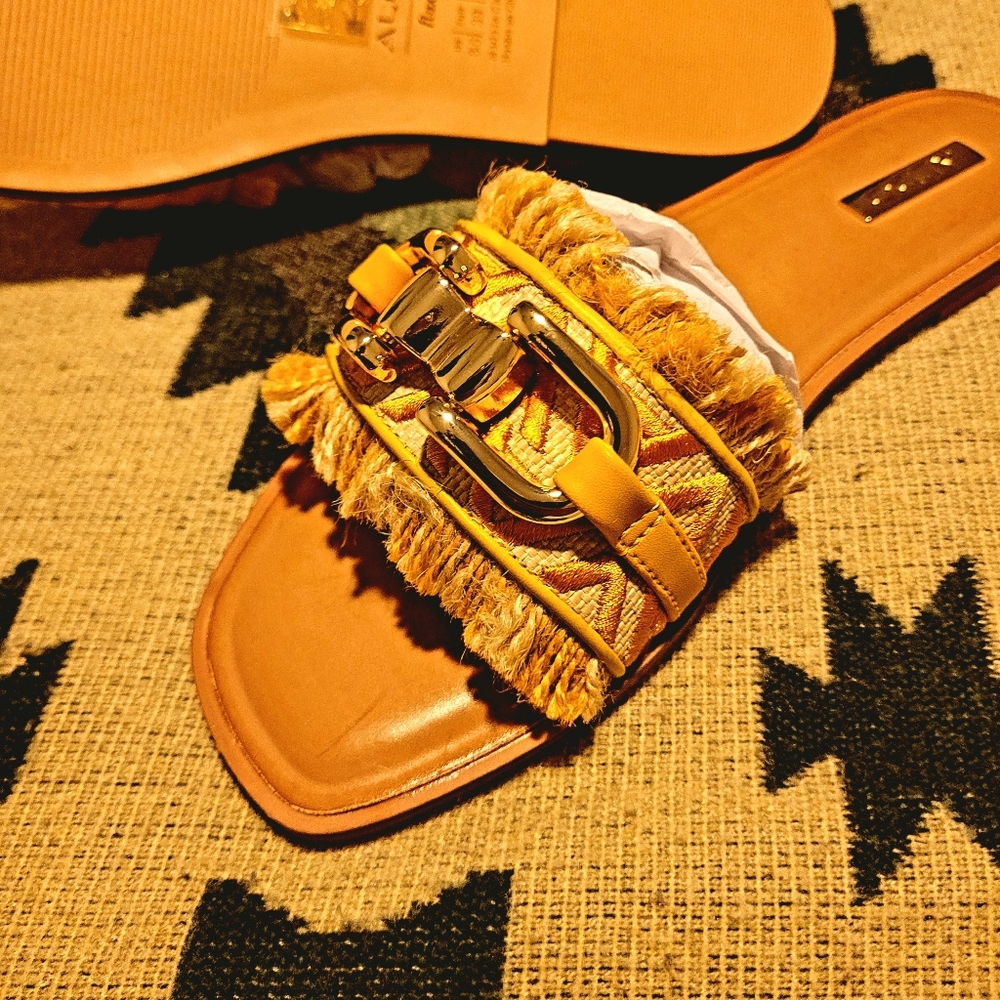 Aldo GOLD FRINGIE dressy sandals